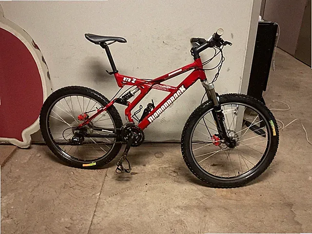 Diamondback XTS 2 Red 24in Mountain Bike, Full Suspension, Disc Brakes, Flat Bar