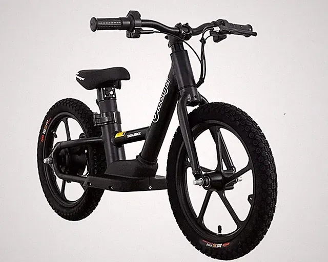NEW Greenger Kid's 16" Electric Balance Bike Black Saddleback EBSB16