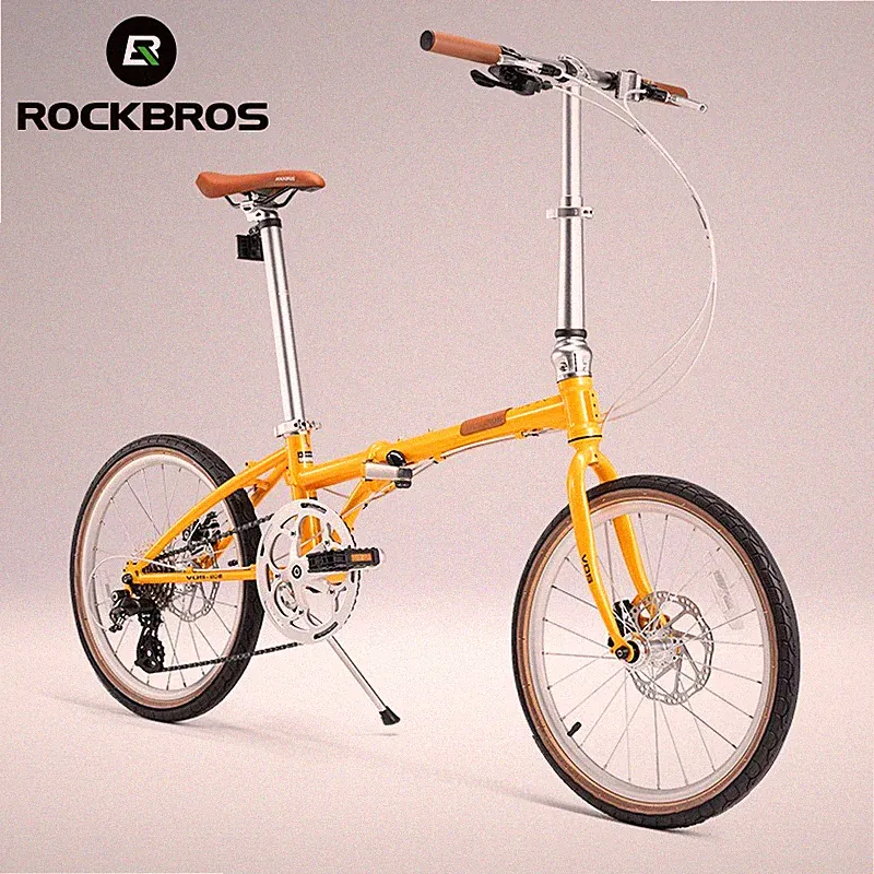 ROCKBROS VDS Folding Bike 20"Shimano 8Speed Steel Frame Disc Brake Foldable Bike
